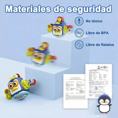 JUGUETE MONTESSORI CUBO DE ACTIVIDADES 6 EN 1 PARA BEBE - 5