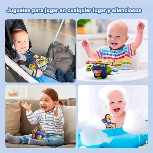 JUGUETE MONTESSORI CUBO DE ACTIVIDADES 6 EN 1 PARA BEBE - 6