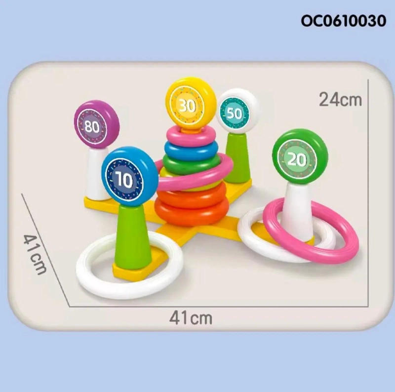 JUEGO DE ENCAJE AROS Y LANZAMIENTOS PARA BEBES-NIÑOS - 2