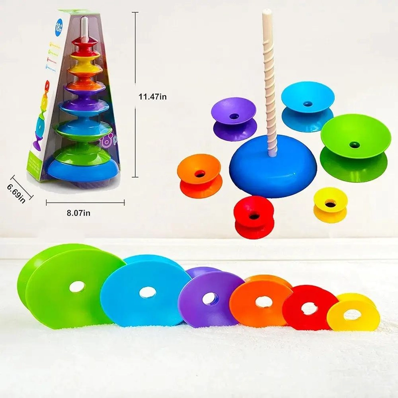 JUEGO APILABLE DIDACTICO MONTESSORI PARA BEBE - 5