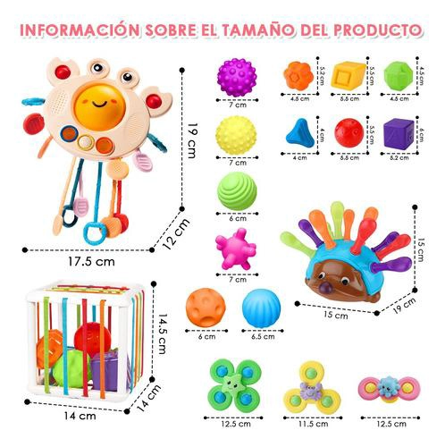 JUGUETES DIDACTICO INFANTIL DE ESTIMULACION TEMPRANA 5 UDS - 2
