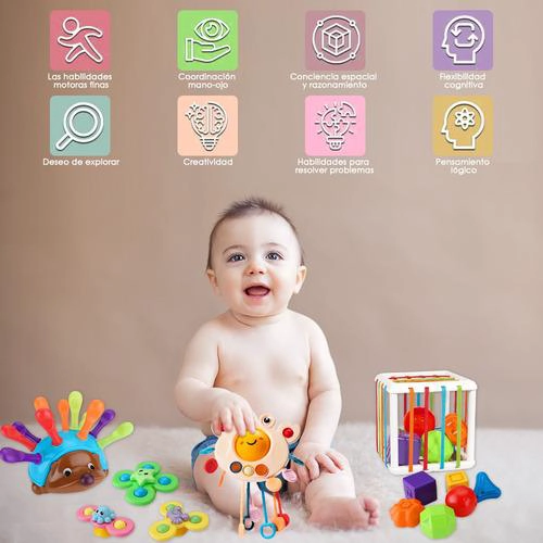 JUGUETES DIDACTICO INFANTIL DE ESTIMULACION TEMPRANA 5 UDS - 4
