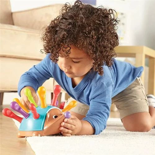 ERIZO PUERCOESPIN JUGUETE DE ENCAJE MOTRICIDAD FINA NIÑOS - 5