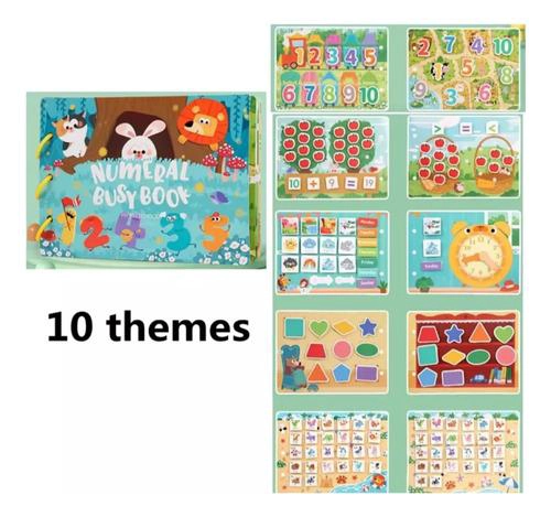 LIBRO SENSORIAL DIDACTICO MONTESSORI CON VELCRO NIÑOS - 9
