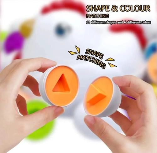 JUEGO DIDACTICO GALLINA HUEVOS DE ENCAJE NIÑOS - 4