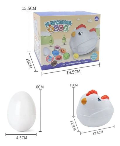JUEGO DIDACTICO GALLINA HUEVOS DE ENCAJE NIÑOS - 5
