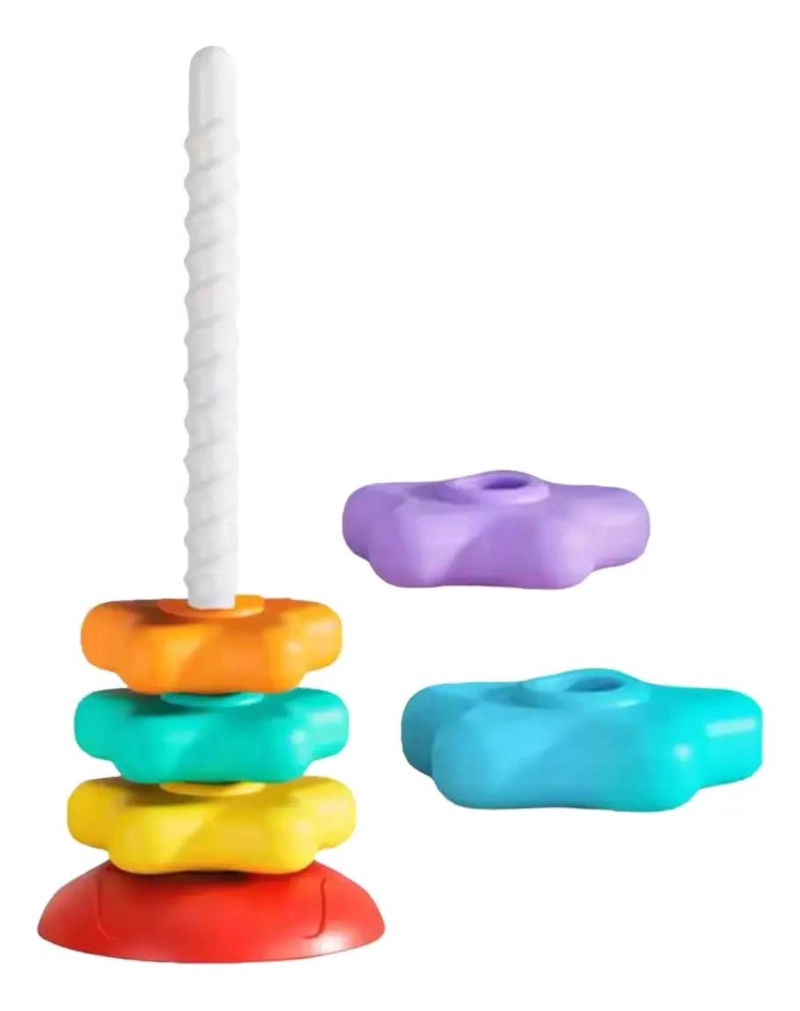 JUEGO GIRATORIO APILABLE PARA BEBE S. JUEGO DE COLORES. - 1