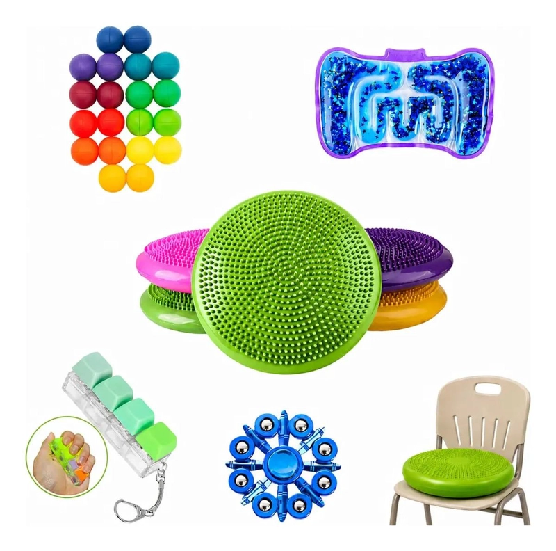 KIT SENSORIAL ANTIESTRES, ESCOLAR, NIÑOS AUTISMO VERDE - 1
