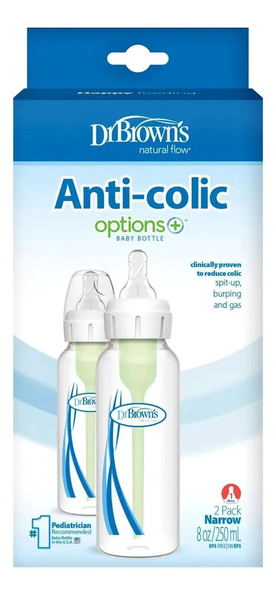 PACK 2 MAMADERA DR BROWN'S OPTIONS+ ANTICOLICOS 250ML - 2