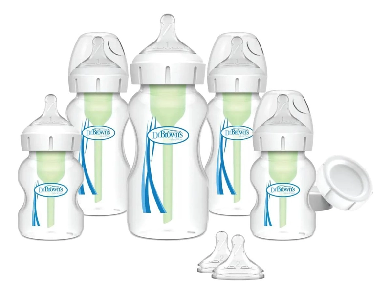 SET RECIE N NACIDO MAMADERAS DR. BROWN'S OPTIONS+ BOCA ANCHA - 2