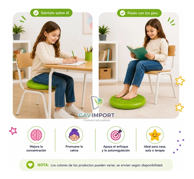 KIT COJIN SENSORIAL GRIS SET 5 BANDAS, REGULACION AUTISMO TDAH - 7