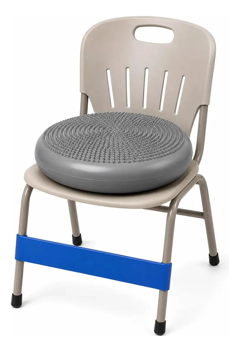 KIT SENSORIAL GRIS COJIN, MINI BOSU, PELOTA ERIZO, TEA, TDAH - 5