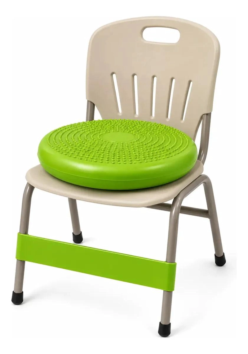 KIT SENSORIAL VERDE COJIN, MINI BOSU, PELOTA ERIZO, TEA, TDAH - 5