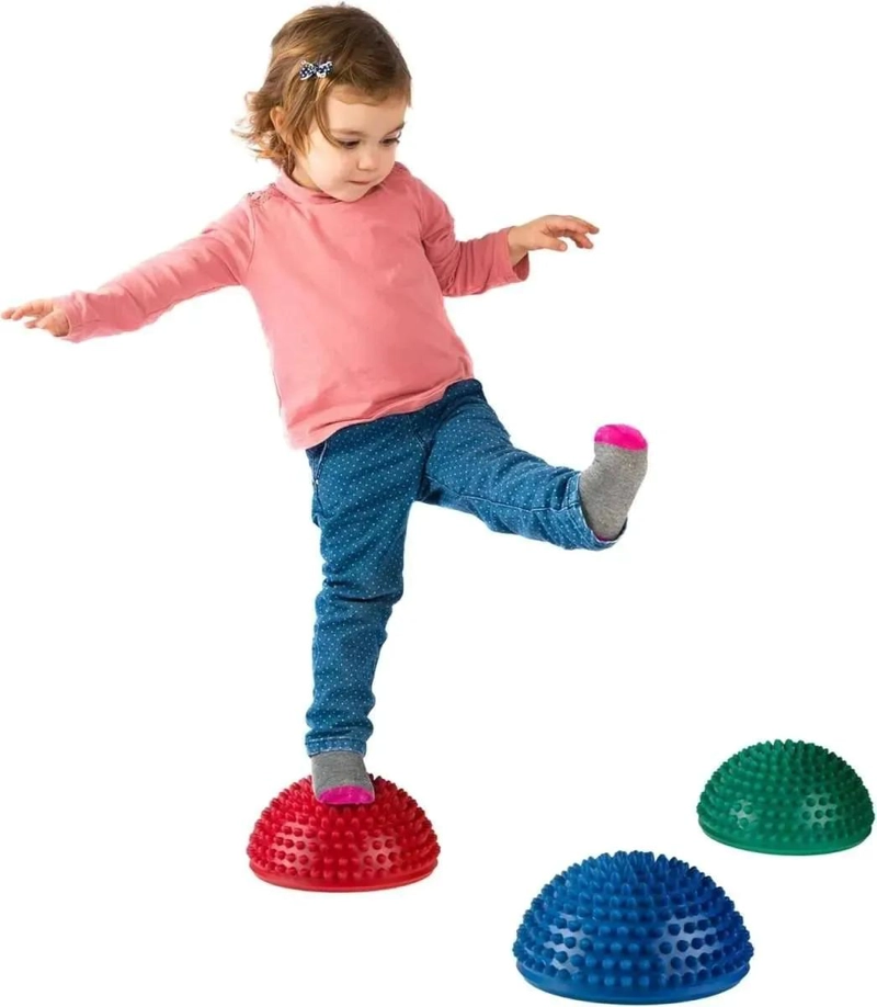KIT SENSORIAL VERDE COJIN, MINI BOSU, PELOTA ERIZO, TEA, TDAH - 6