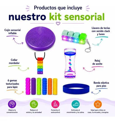 KIT SENSORIAL AZUL ESCOLAR, ANTIESTRES, REGULACION TEA, TDAH - 2