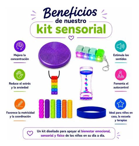 KIT SENSORIAL AZUL ESCOLAR, ANTIESTRES, REGULACION TEA, TDAH - 3