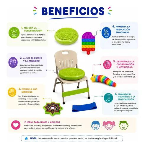 KIT SENSORIAL AZUL, REGULACION, AUTISMO NIÑOS ADULTOS - 4