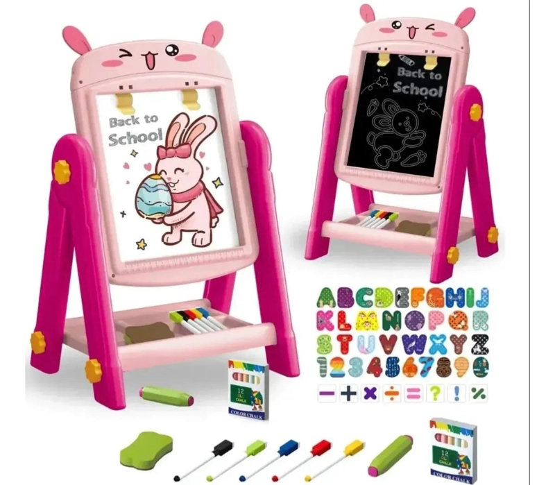 PIZARRA ATRIL INFANTIL DISEÑO CON TIZAS Y BORRADOR - 2