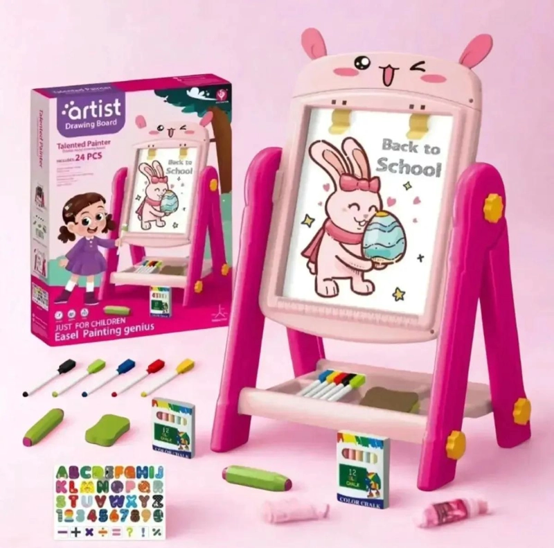 PIZARRA ATRIL INFANTIL DISEÑO CON TIZAS Y BORRADOR - 5
