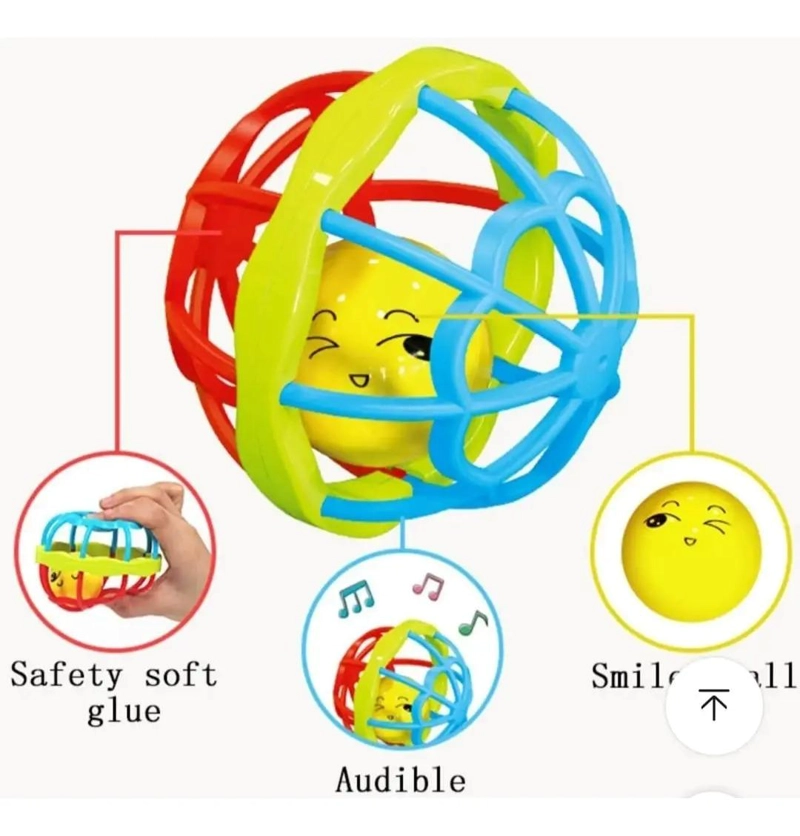 SET 5 SONAJEROS MORDEDORES SENSORIAL PARA BEBES MULTICOLOR - 6