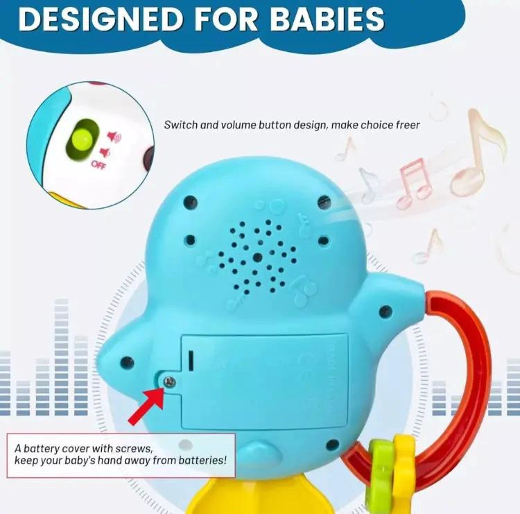 SONAJERO MUSICAL BEBE MUSICAL CON LUZ Y SONIDOS GAV IMPORT - 3