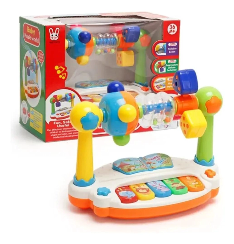 JUGUETE PIANO ARCO CON SONIDO DIDACTICO PEQUEÑO PARA BEBE S - 2