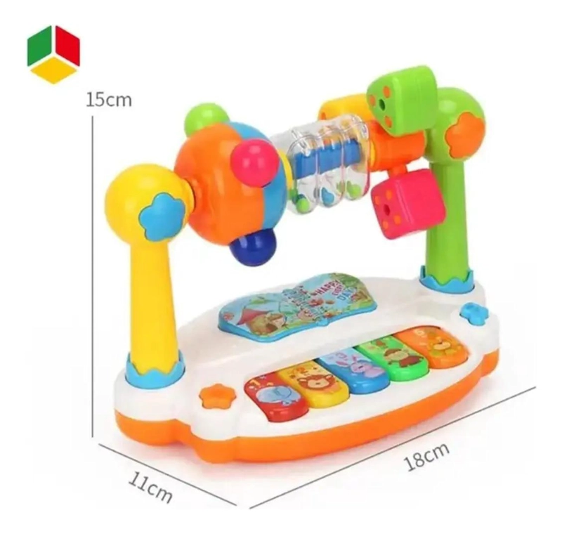 JUGUETE PIANO ARCO CON SONIDO DIDACTICO PEQUEÑO PARA BEBE S - 3