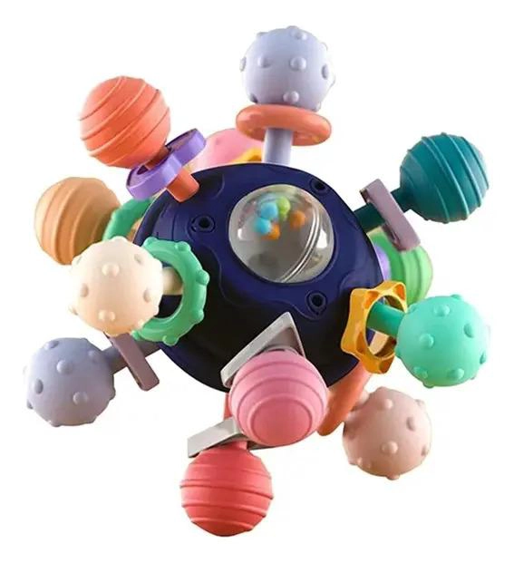 PACK DE ESTIMULACION TEMPRANA PARA BEBE S SONAJEROS MULTICOLOR LABERINTO - 2
