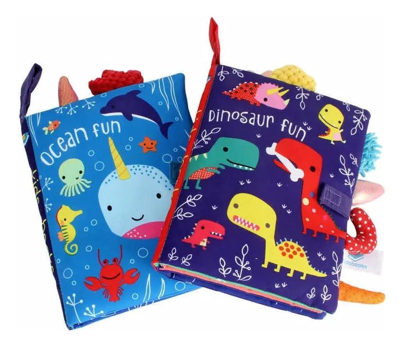 LIBRO SENSORIAL ESTIMULACION BEBE NIÑO JUGUETE SONAJERO - 6