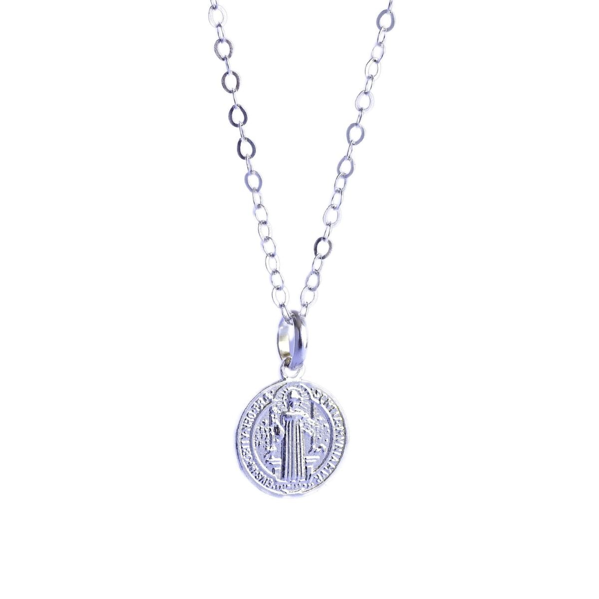 CADENA DE PLATA 925 - SAN BENITO - RELIGIOSO - 2