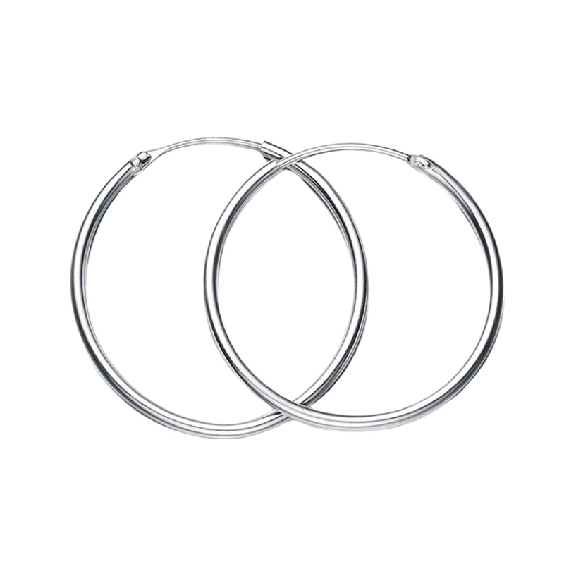 AROS DE PLATA ARGOLLAS 3.5 CM - 1