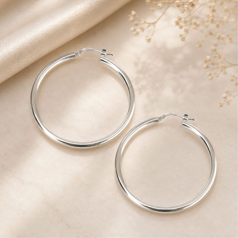 AROS DE PLARA ARGOLLAS GRUESAS 3 CM - 1