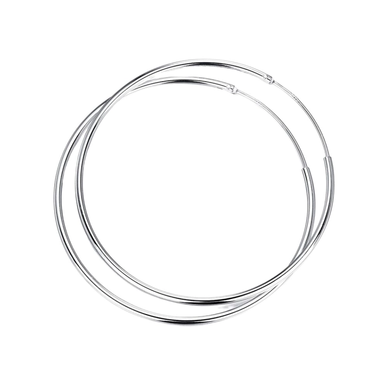 AROS DE PLATA ARGOLLAS 4.5 CM - 1