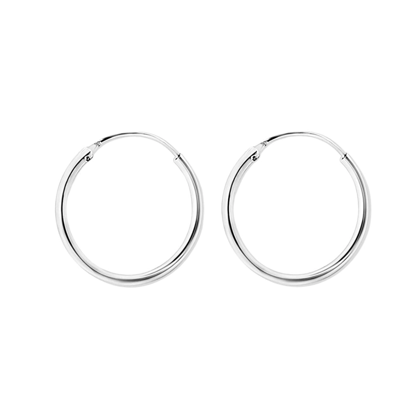 AROS DE PLATA ARGOLLAS 2,5 CM - 1