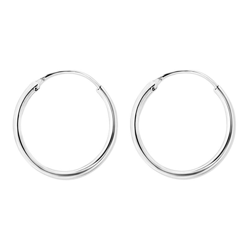 AROS DE PLATA ARGOLLAS 3 CM - 1