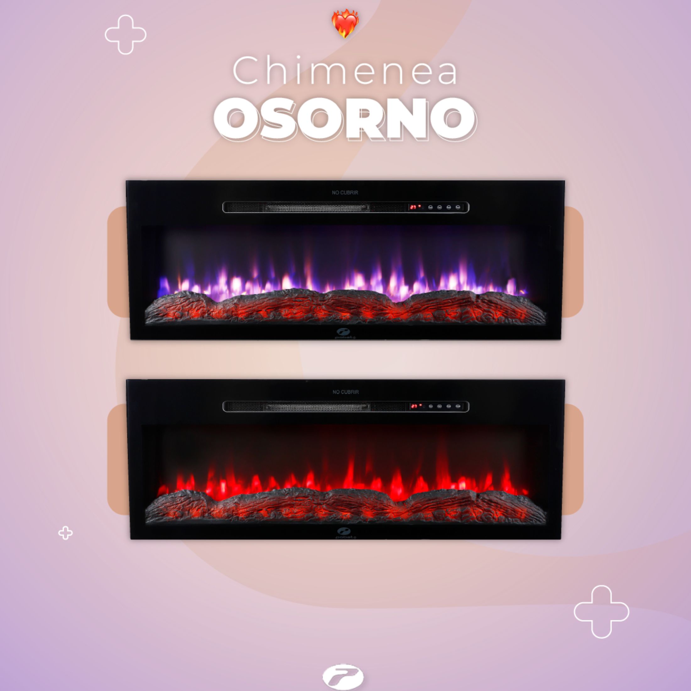 CHIMENEA ELÉCTRICA MODELO OSORNO 48' - 3