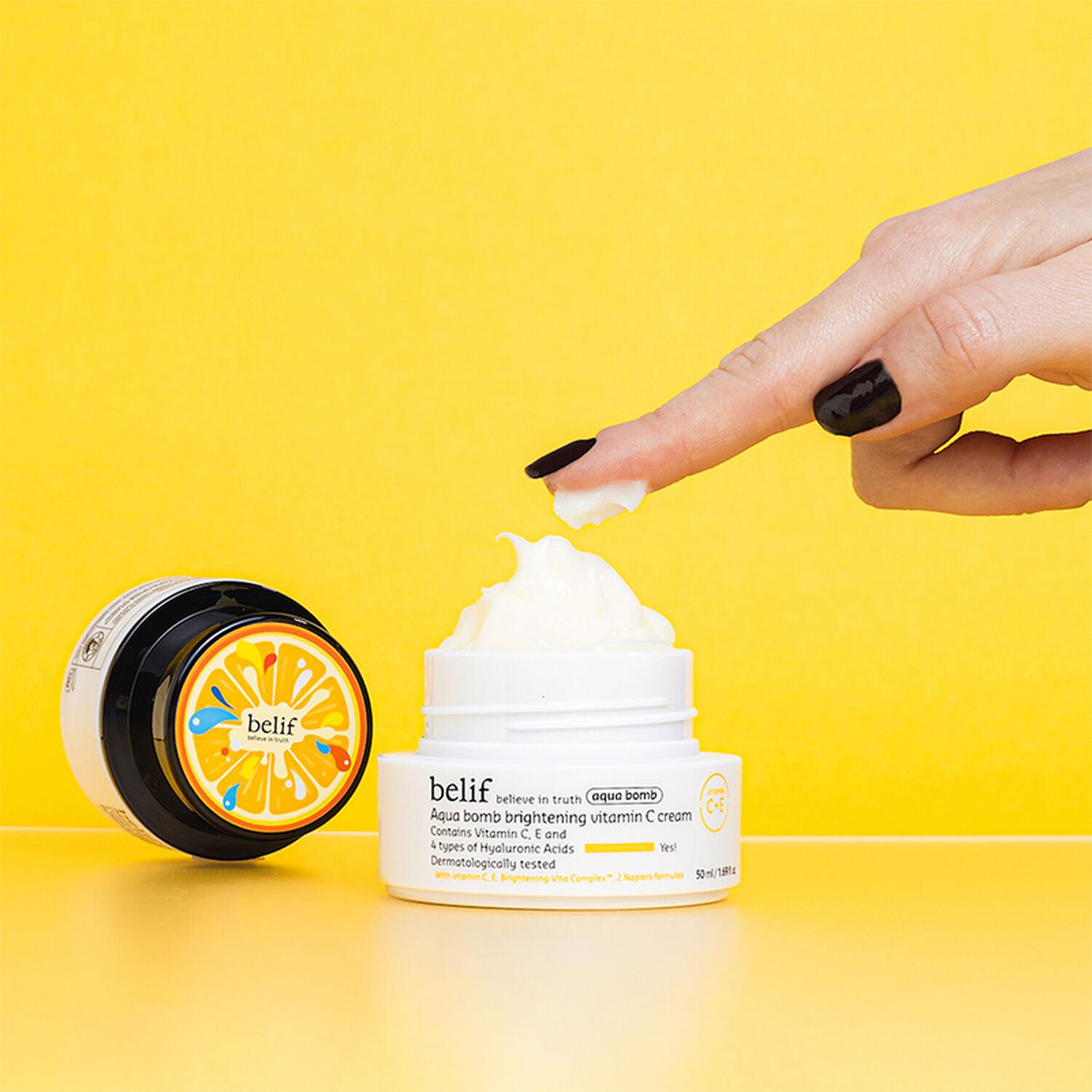 CREMA FACIAL ILUMINADORA BELIF AQUA BOMB 50 ML VITAMINA C - 4