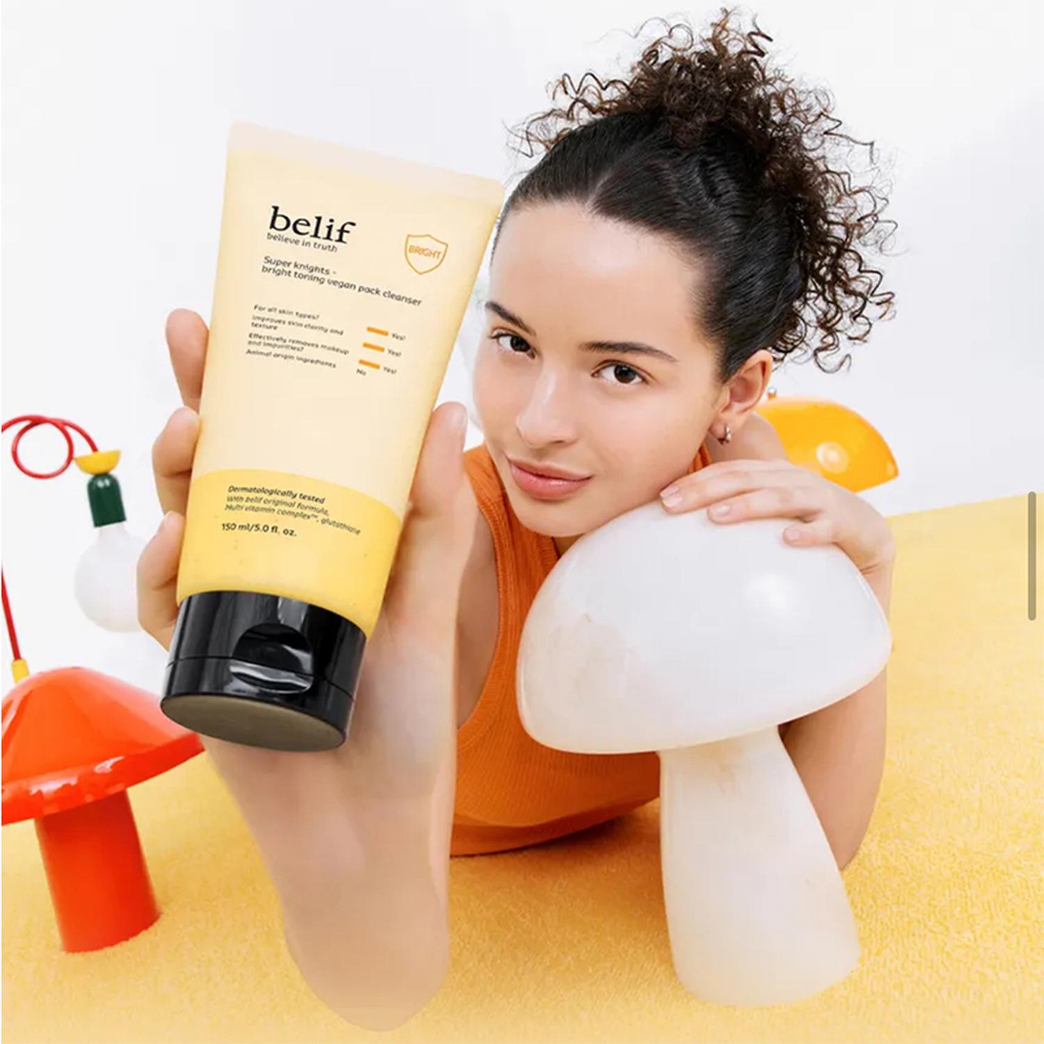 LIMPIADOR FACIAL VEGANO BELIF SUPER KNIGHTS ILUMINADOR 150ML - 3