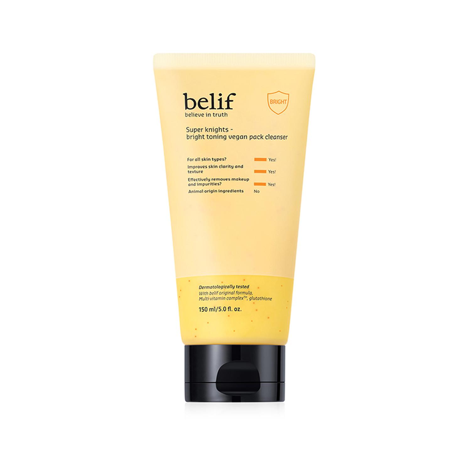 LIMPIADOR FACIAL VEGANO BELIF SUPER KNIGHTS ILUMINADOR 150ML - 5