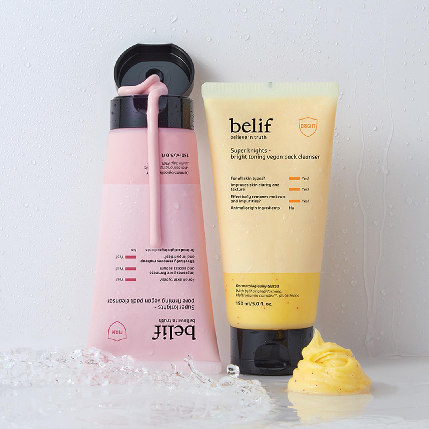 LIMPIADOR FACIAL VEGANO BELIF SUPER KNIGHTS ILUMINADOR 150ML - 6