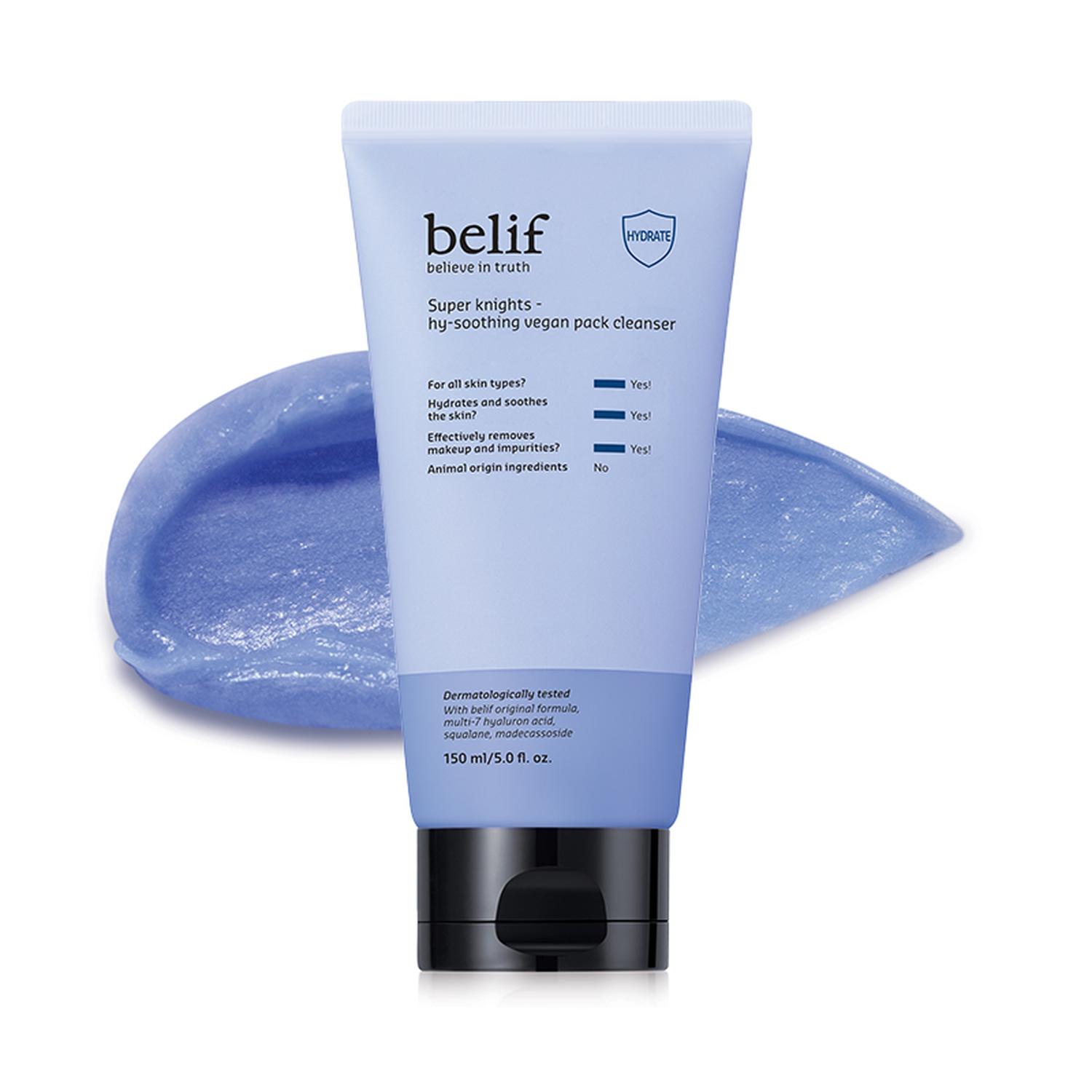 LIMPIADOR FACIAL VEGANO BELIF SUPER KNIGHTS HIDRATANTE 150ML - 1