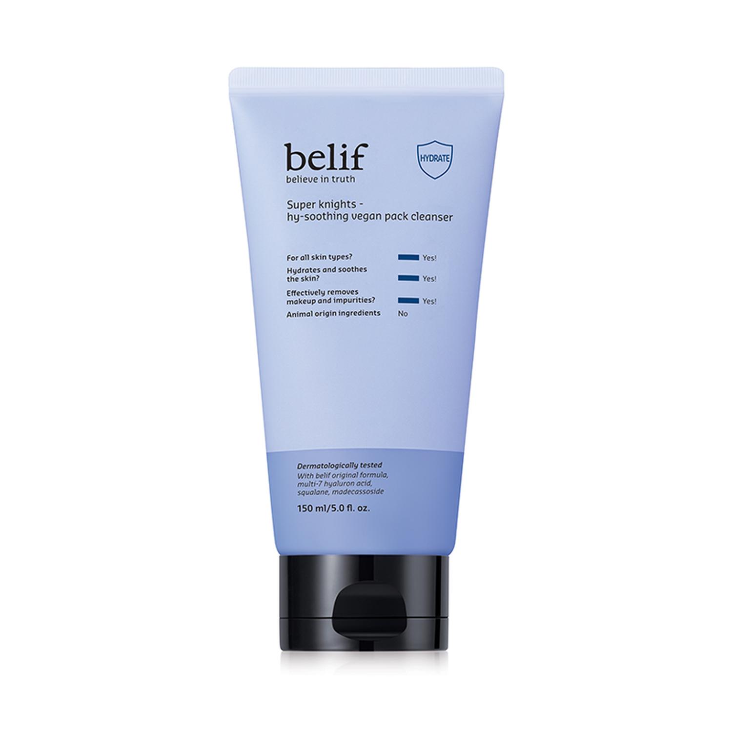 LIMPIADOR FACIAL VEGANO BELIF SUPER KNIGHTS HIDRATANTE 150ML - 4
