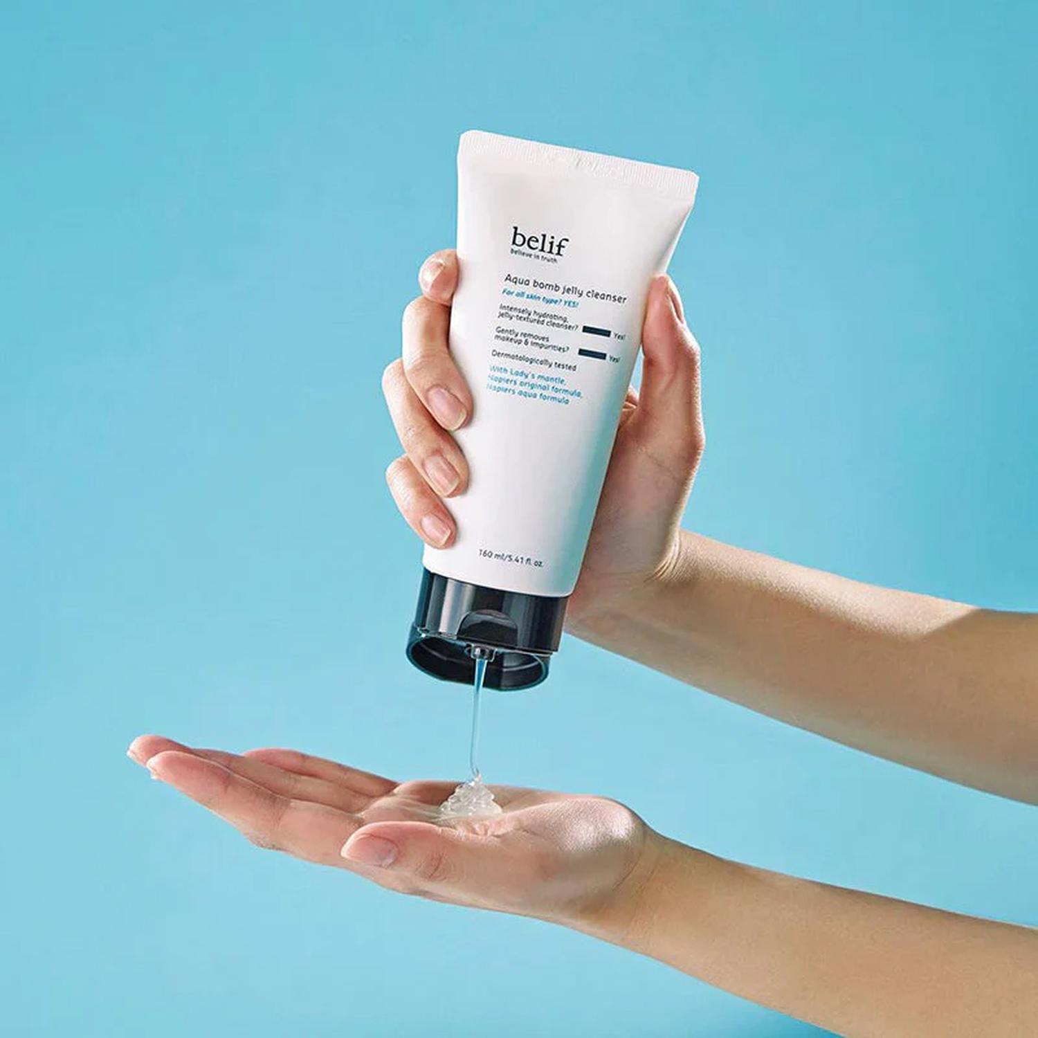 GEL LIMPIADOR FACIAL BELIF AQUA BOMB JELLY HIDRATANTE 160 ML - 3