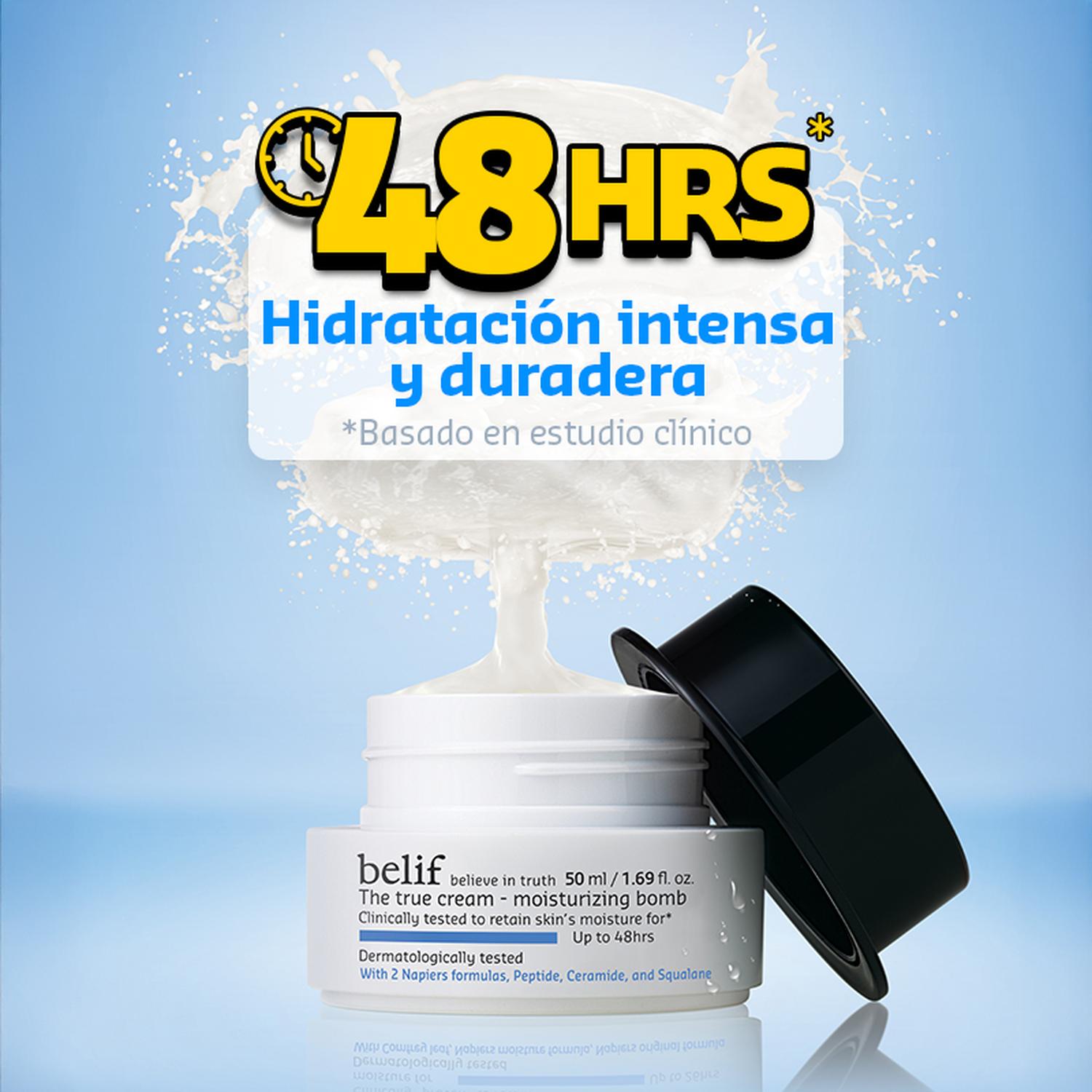 CREMA FACIAL HIDRATANTE INTENSA BELIF MOISTURIZING BOMB 50ML - 4