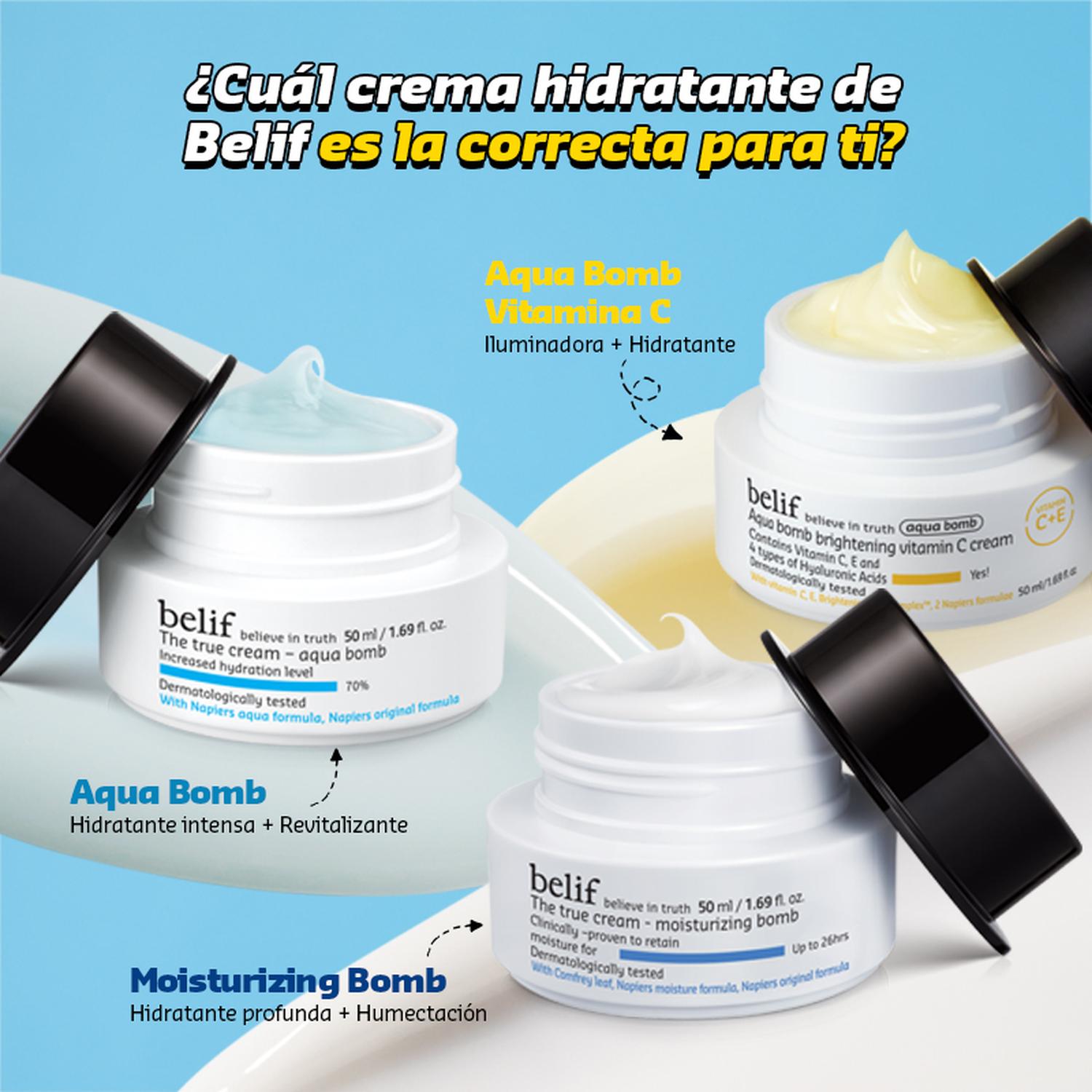 CREMA FACIAL HIDRATANTE INTENSA BELIF MOISTURIZING BOMB 50ML - 6