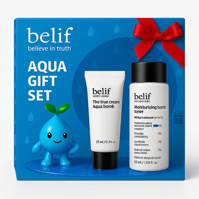 SET AQUA BOMB BELIF CREMA FACIAL AB 25ML + TONICO MB 50ML - 1