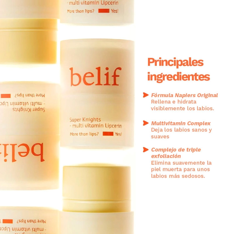 BALSAMO LABIAL LIPCERIN MULTIVITAMINICO BELIF SUPER KNIGHTS - 2