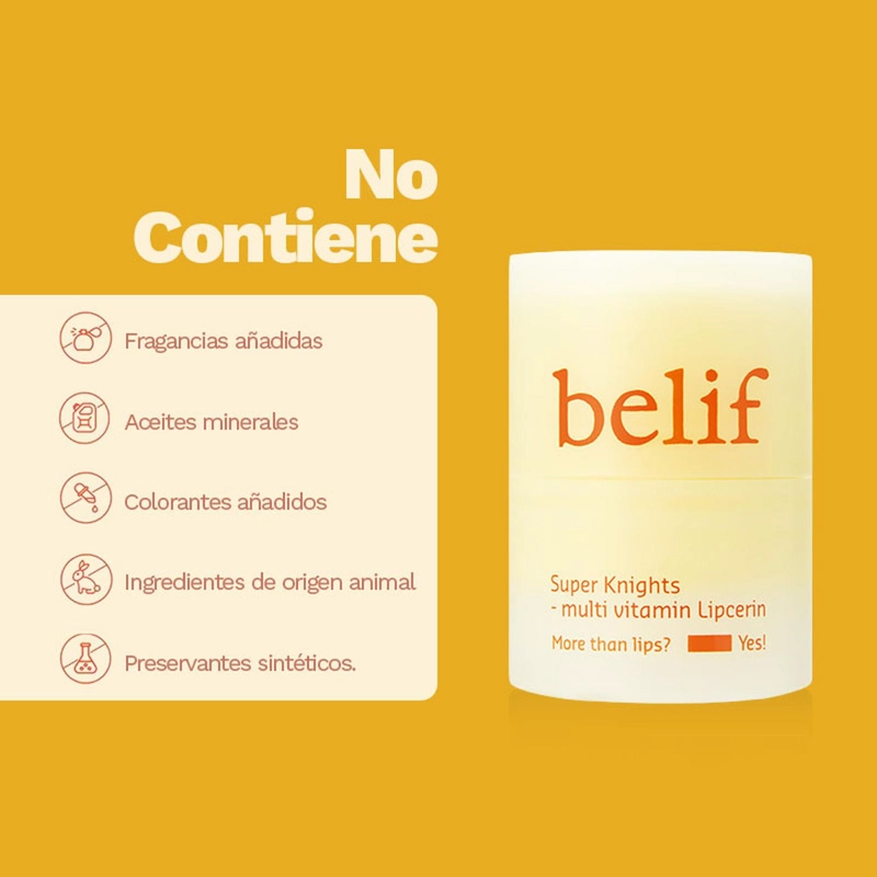 BALSAMO LABIAL LIPCERIN MULTIVITAMINICO BELIF SUPER KNIGHTS - 3