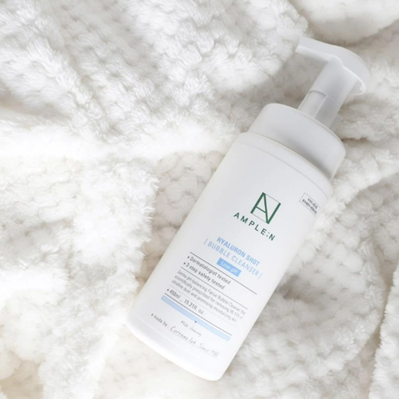 LIMPIADOR FACIAL ESPUMOSO AMPLEN ACIDO HIALURONICO 450ML - 6