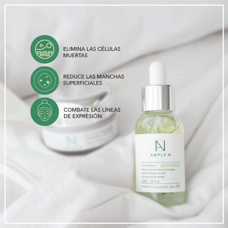SERUM FACIAL EXFOLIANTE PEELING AMPLEN DE AHA, BHA, PHA 30ML - 2